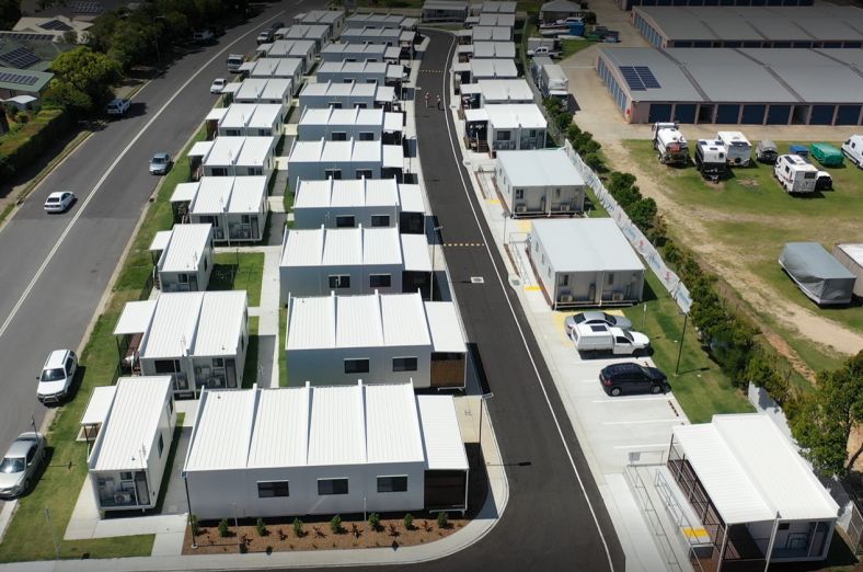 Temporary housing village layout – Elrond Drive, Kingscliff
