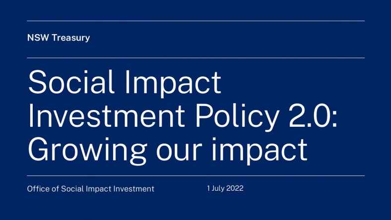 OSII - Actions delivered under the Social Impact Investment Policy news article