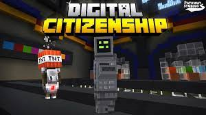 digital citizenship minecraft graphic