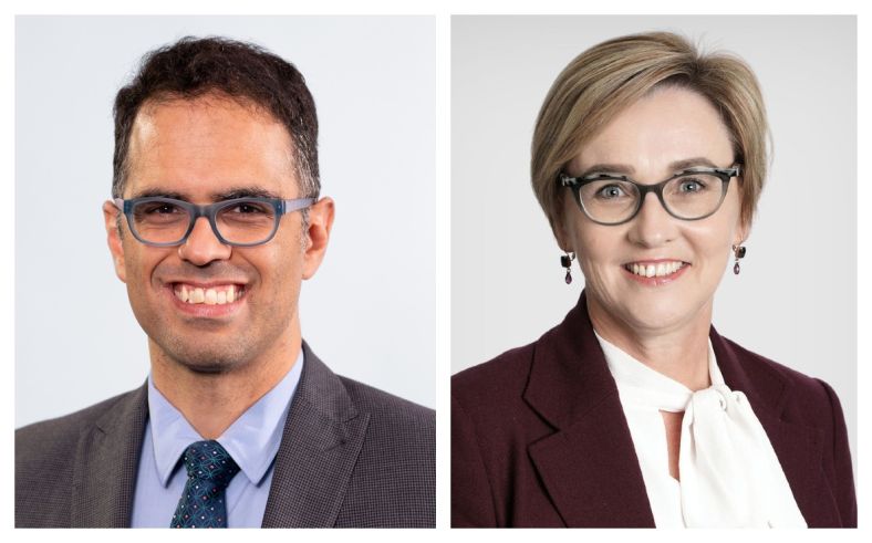 Left: The Hon. Daniel Mookhey MLC  NSW Treasurer, Right The Hon. Jodie Harrison MP  Minister for Women Minister for Seniors Minister for the Prevention of  Domestic Violence and Sexual Assault