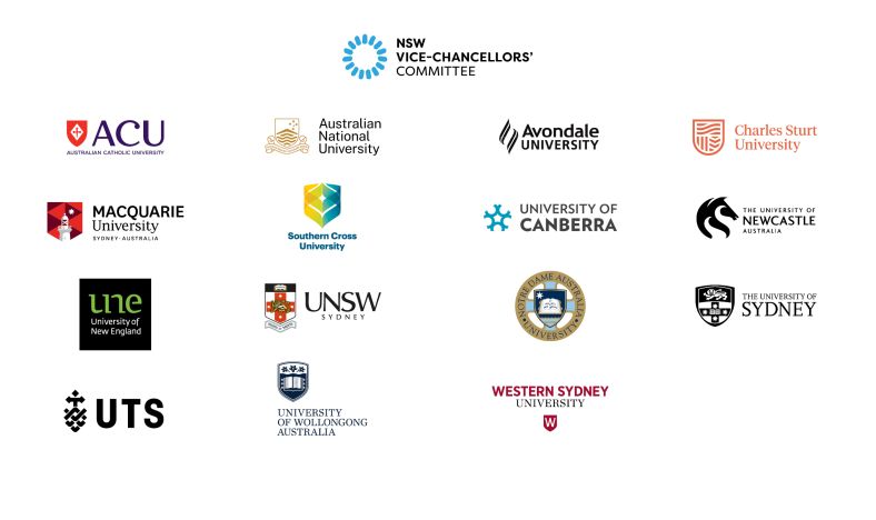 NSW Digital Skills Vice-Chancellors logos