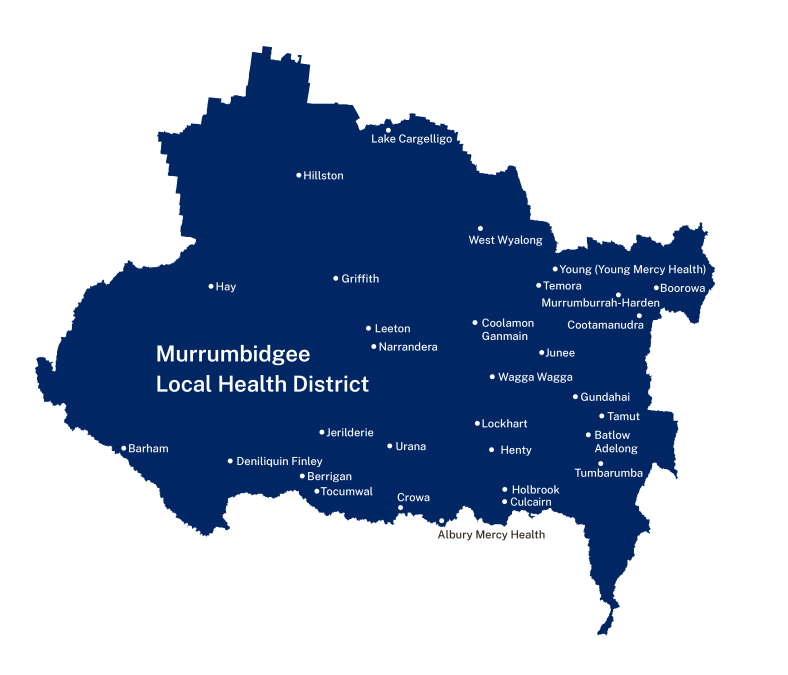 Map of Murrumbidgee LHD
