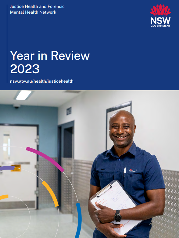 Justice Health NSW 2023 Year in Review Cover