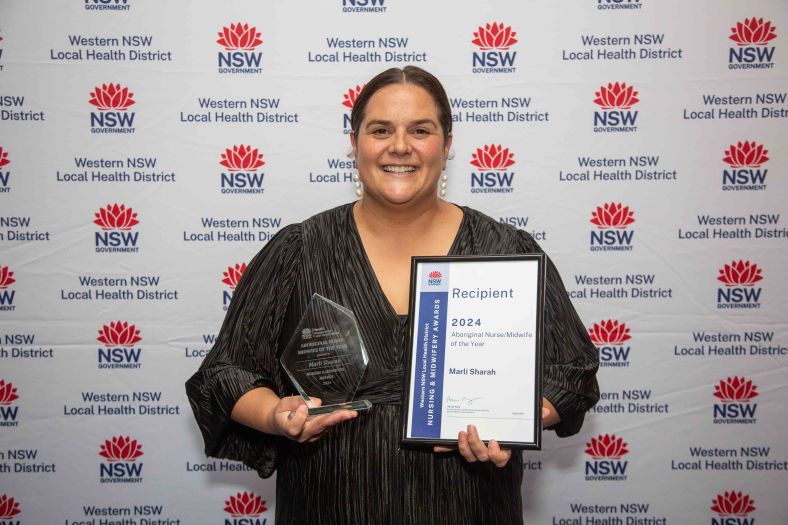 Marli Sharah won WNSWLHD's Aboriginal Nurse/Midwife of the Year
