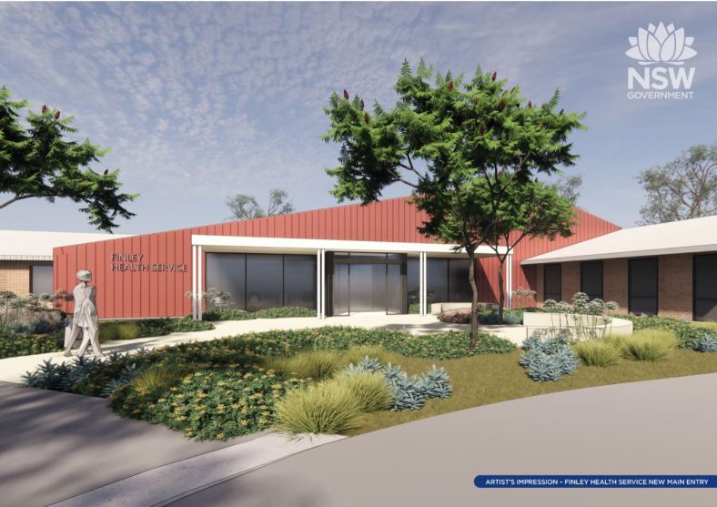 Artist impression of the upgraded Finley Health Service 
