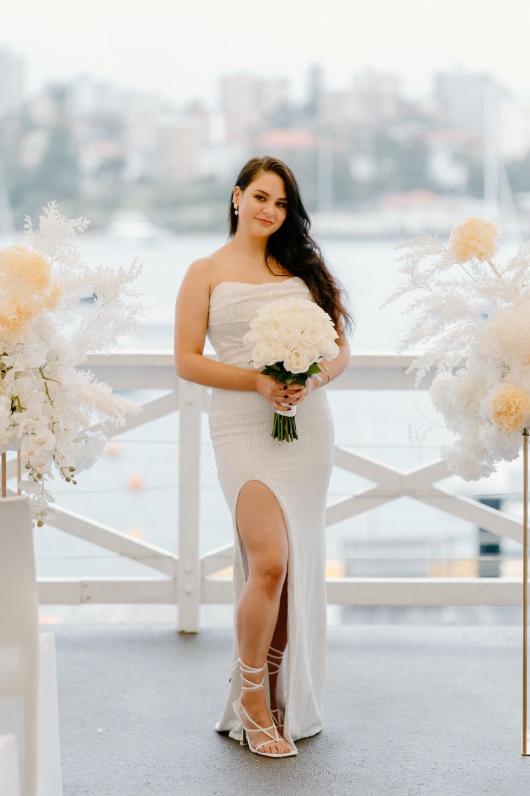 Bride at Manly Yacht Club.