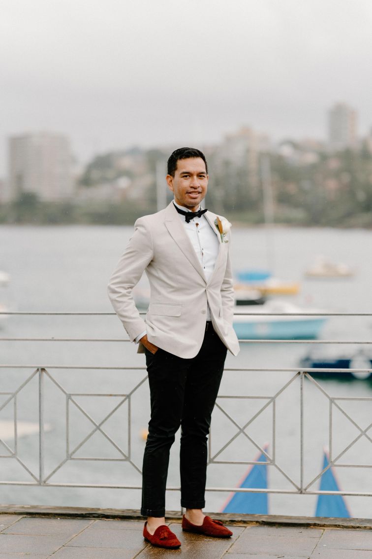 Groom at Manly Yacht Club. 