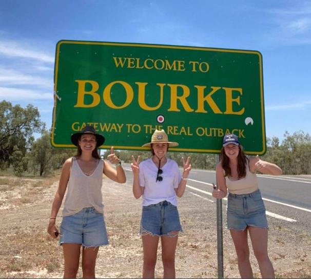 Welcome to Bourke roadsign