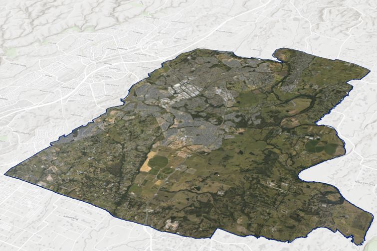 A 3D map of the Camden area generated through the Envisioning in 3D project.