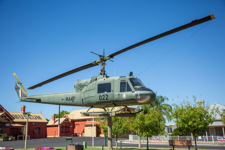 Helicopter at Nyngan Museum