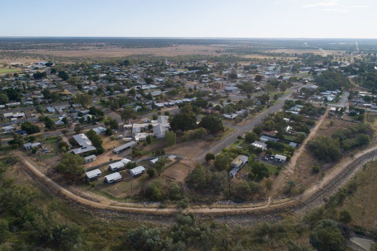 arial view of Brewarrina town