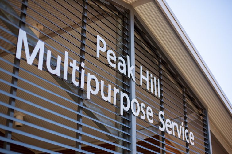 Peak Hill MPS Building sign