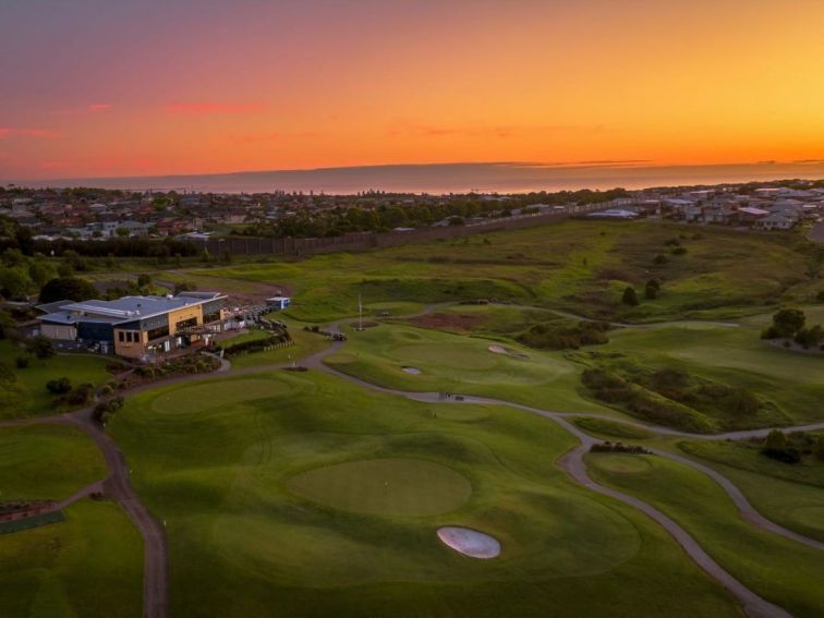Sunrise Aerial view with club house