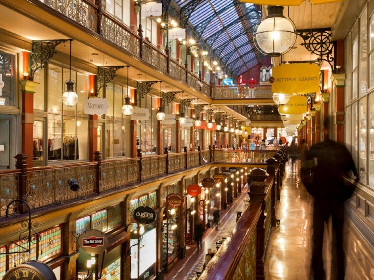 The Strand Arcade inside view of ground floor