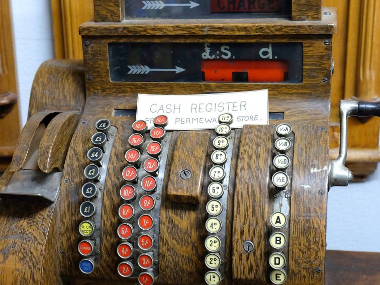 Vintage Cash Register at Water Tower Museum