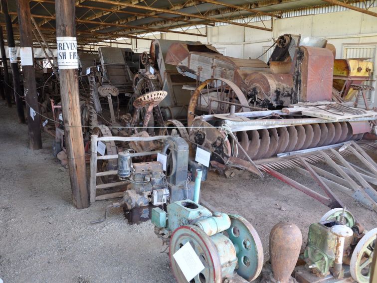 Glenroy Heritage Reserve machinery display