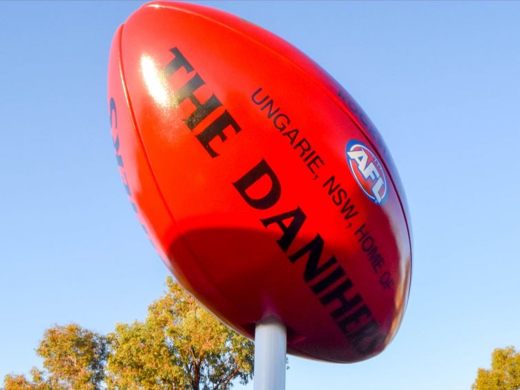 Biggest Football dedicated to the Daniher family from Ungarie