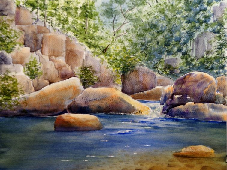 image of watercolour painting by Sue Nichols