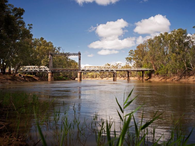 Tooleybuc Bridge over Murray River