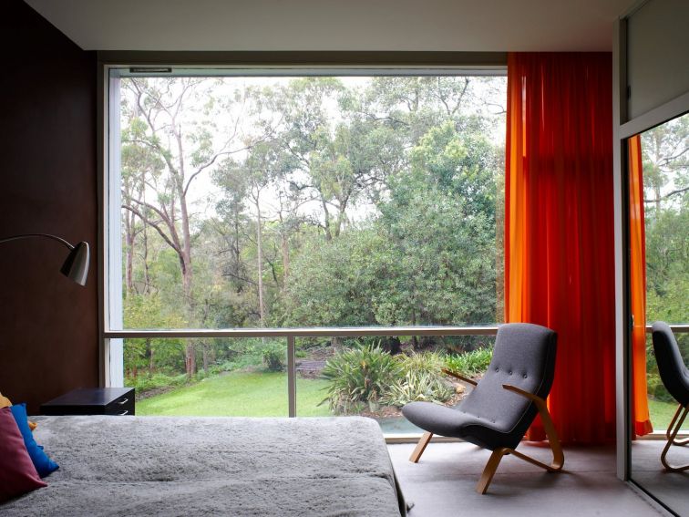 The main bedroom at Rose Seidler House