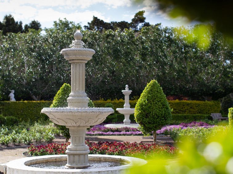 Fountain in the Border Garden