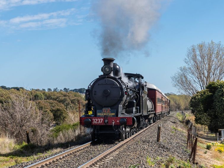 3237 seen operating train rides between Orange and Molong in the Central West, NSW