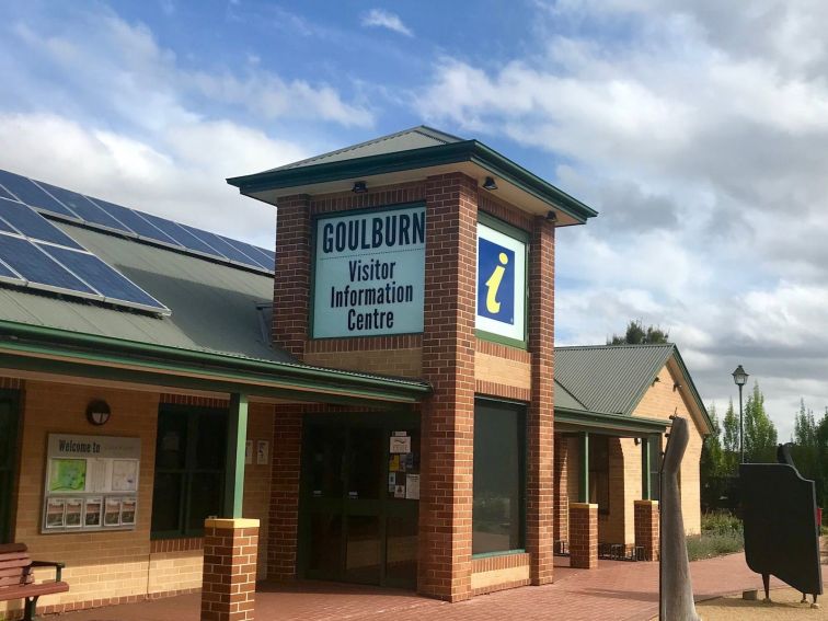 Front entrance to the Goulburn Visitor Information Centre
