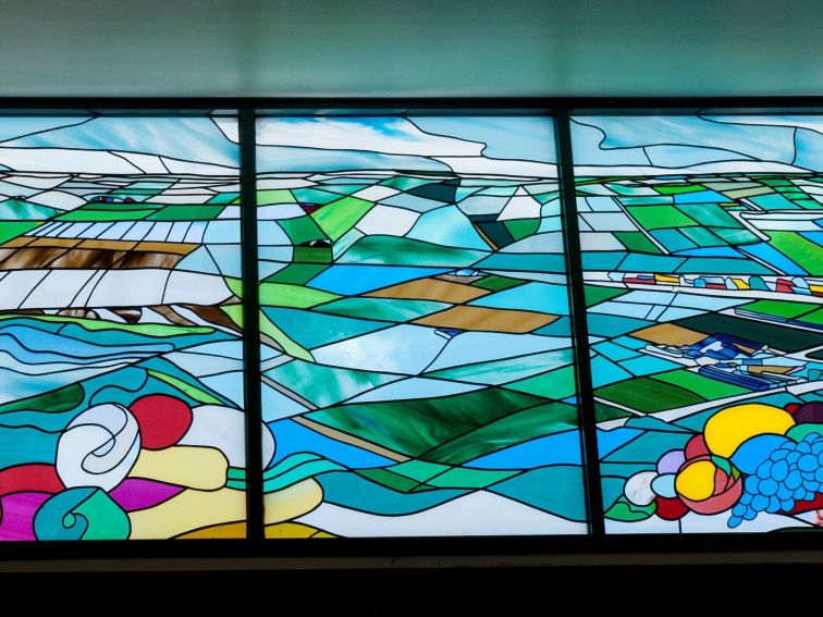 Stained Glass Window at Griffith Tourism Hub