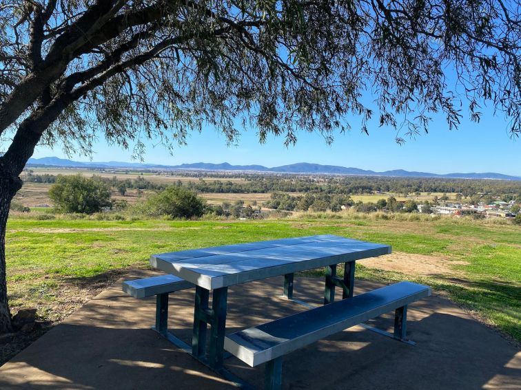 picnic table with great view