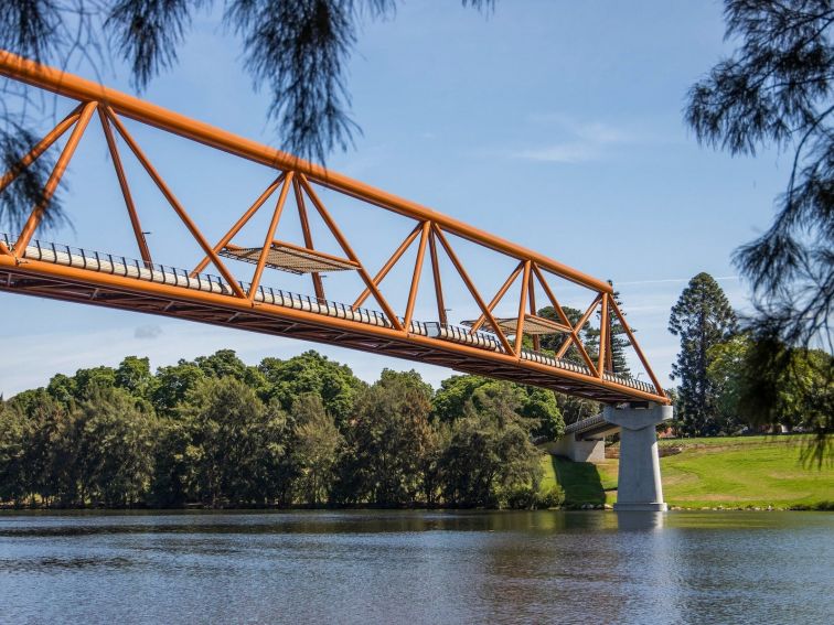 The scenic Yandhai Nepean Crossing, Penrith in Sydney's west