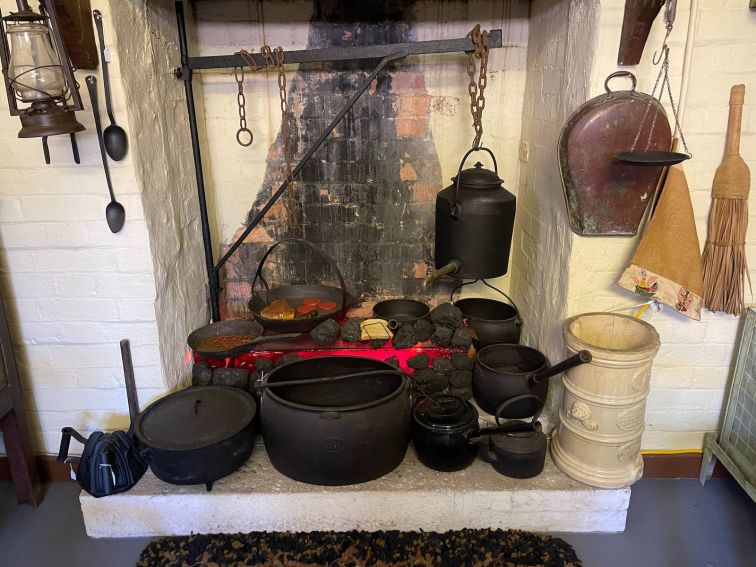The Museum kitchen display showing furniture made by local settlers
