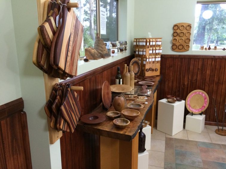 See inside the gallery - all products turned or carved from local timbers