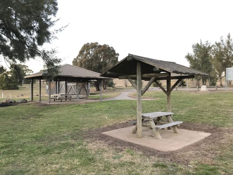 Picnic tables and public toilets