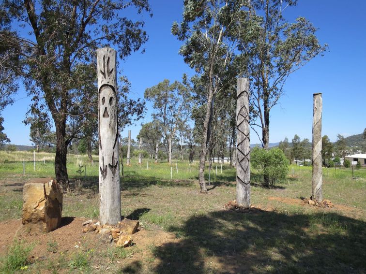 Heritage Sculptures at Pensioners Hill Lookout