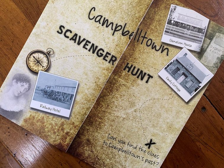 The Campbelltown Scavenger Hunt map and questions