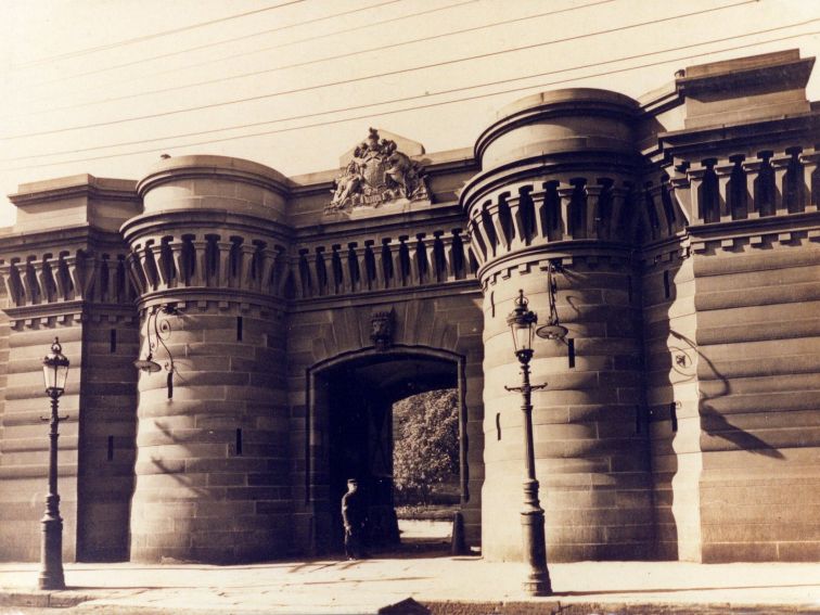 Gaol Forbes St entrance c1890