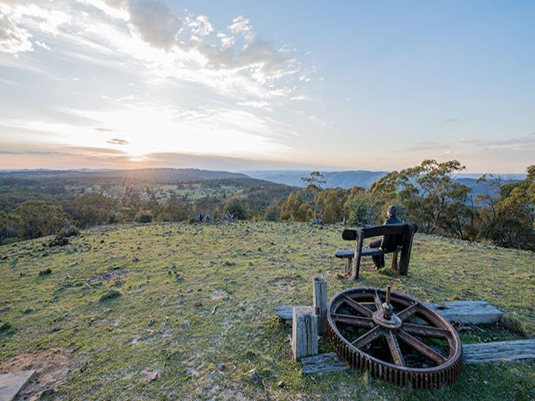 Bald Hill lookout, Hill End Historic Site. Photo: John Spencer