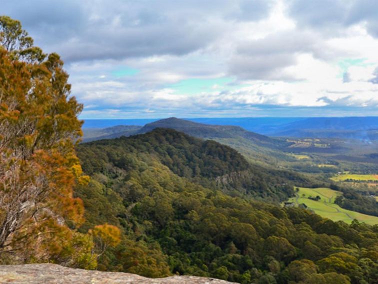 View from Red Rocks trig walking track, Cambewarra Range Nature Reserve. Photo: J Devereaux/OEH