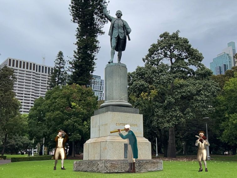 Statue of Captain James Cook – Hyde Park, Sydney, New South Wales.