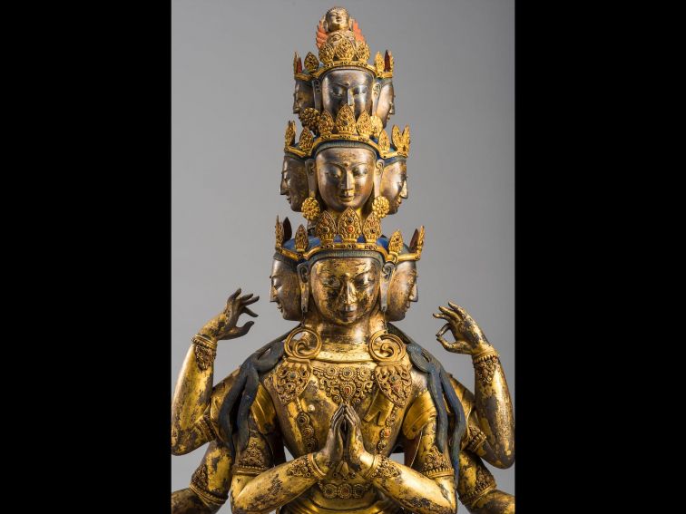 Buddha Avalokitesvara, Tibet, 18th Century from our recent exhibition Art of Compassion.