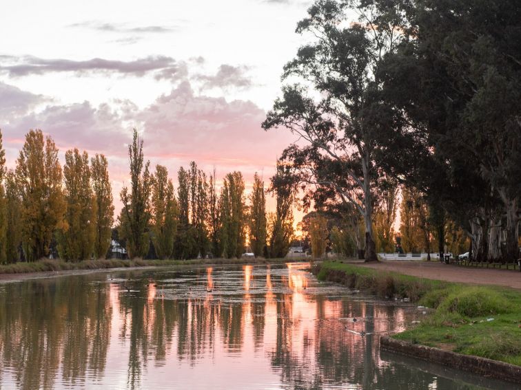 Sunset along the Main Canal - Griffith