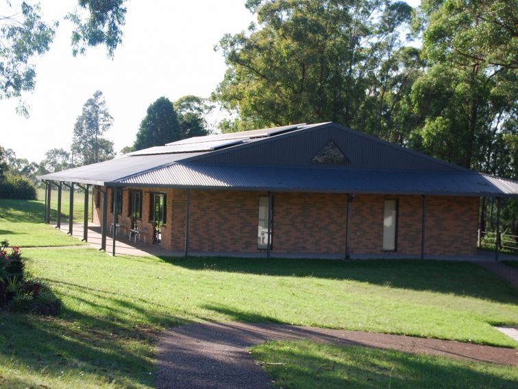 Family Hall is surrounded by Australian Bushland along with a large flat area for groups of children