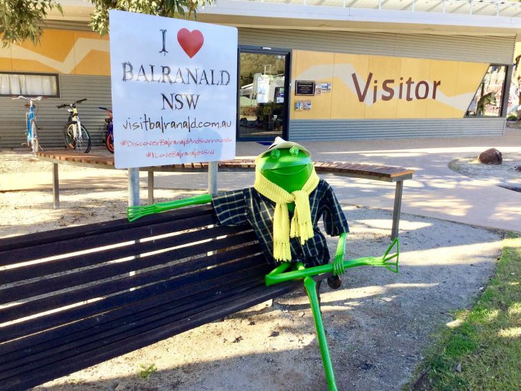 Balranald Discovery Centre Welcome Frog