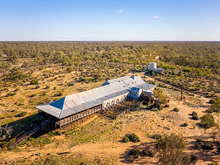 Aerial view of Kichega Woolshed. Photo: John Spencer/DPIE
