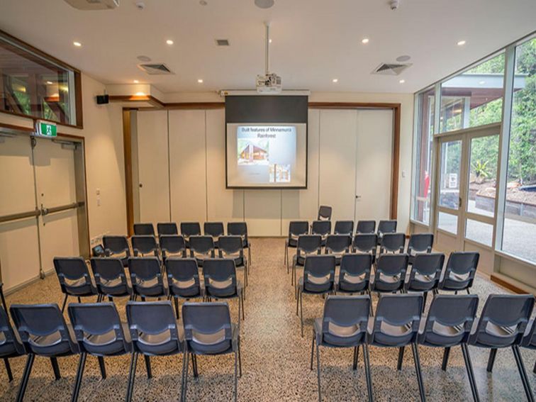 Conference and presentation facilities in Minnamurra Rainforest Centre, Budderoo National Park.