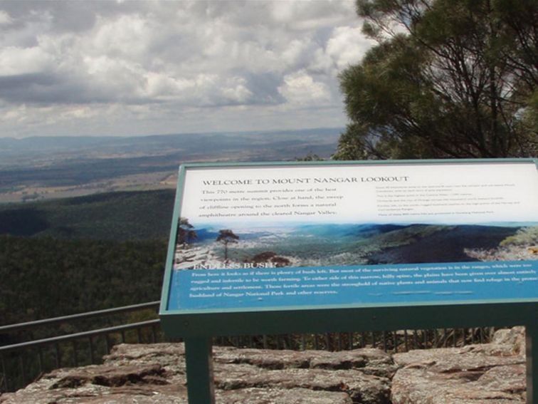 Mount Nangar lookout, Nangar National Park. Photo: K Edwards/NSW Government