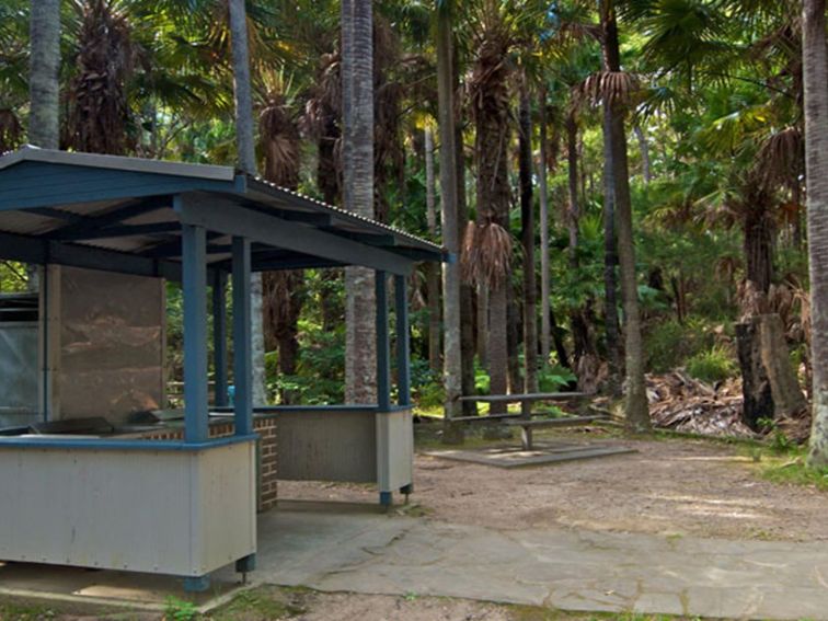 Palms picnic area huts in Munmorah State Conservation Area. Photo: John Spencer