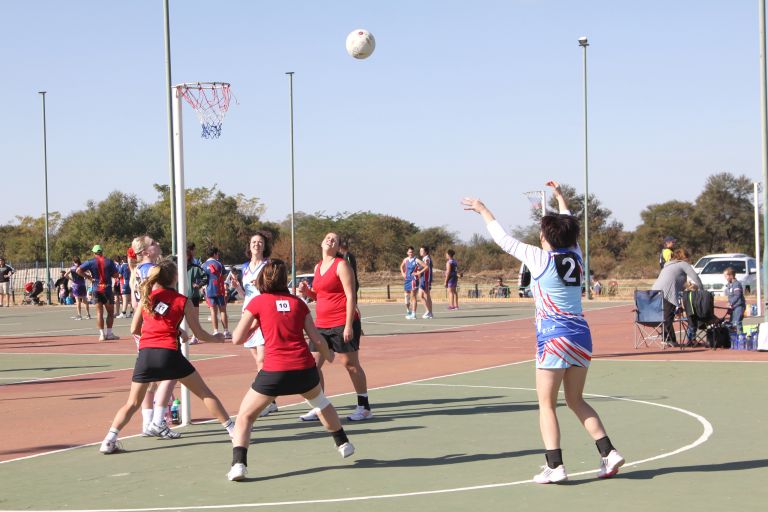 Women playing netball