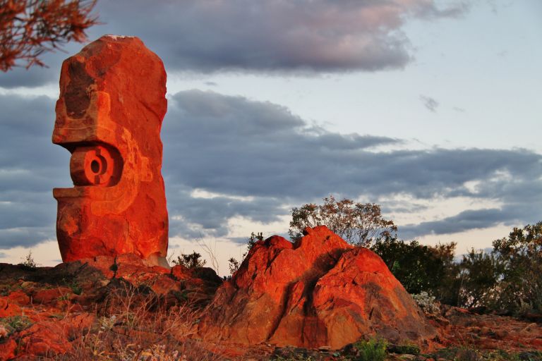The Living Desert stone sculpture, Broken Hill, NSW