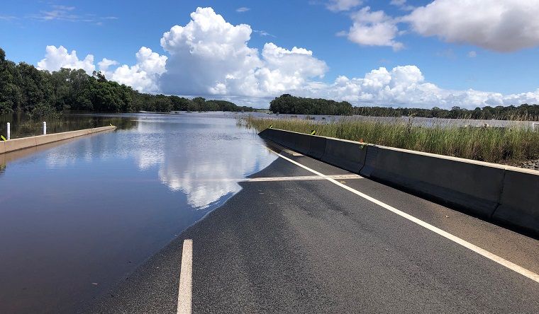 March 2022 floods over Pacific Highway Ballina